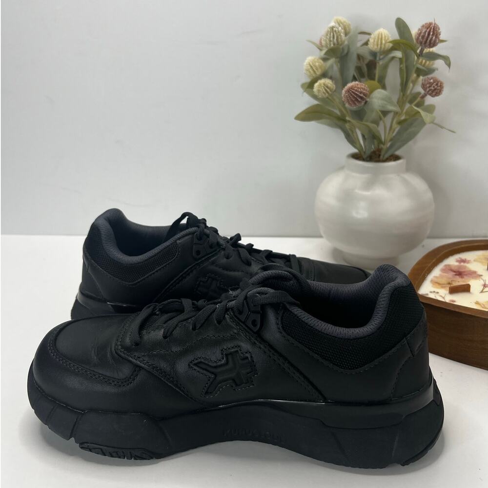 Kuru Kinetic 2 Anit-Slip Comfort Sneaker Smokestack Black Women 9 Wide - Picture 7 of 9